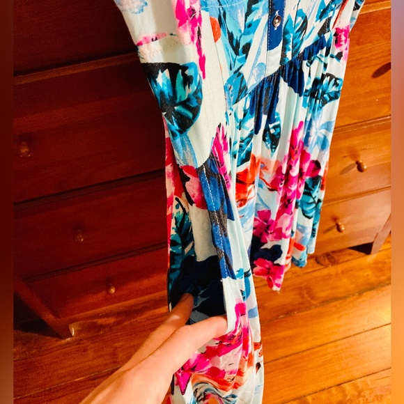 Express Tropical Print Dress - Picture 5 of 5